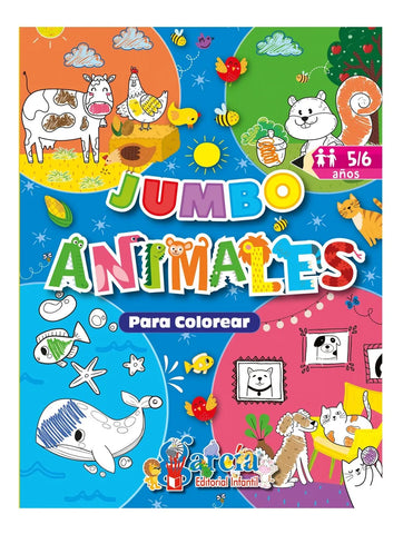 Jumbo animales para colorear