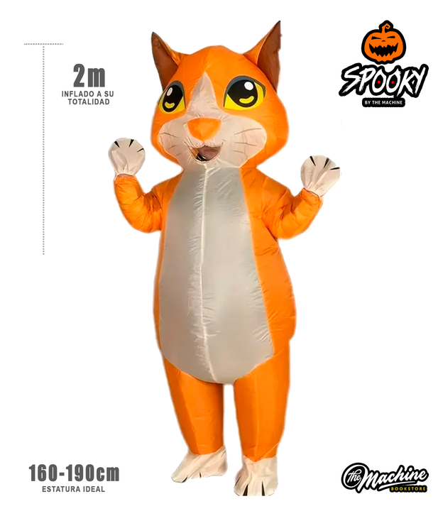 Disfraz inflable Michi naranja
