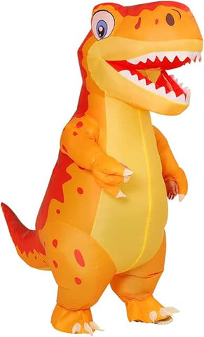 Disfraz inflable DinoTiernoNaranja